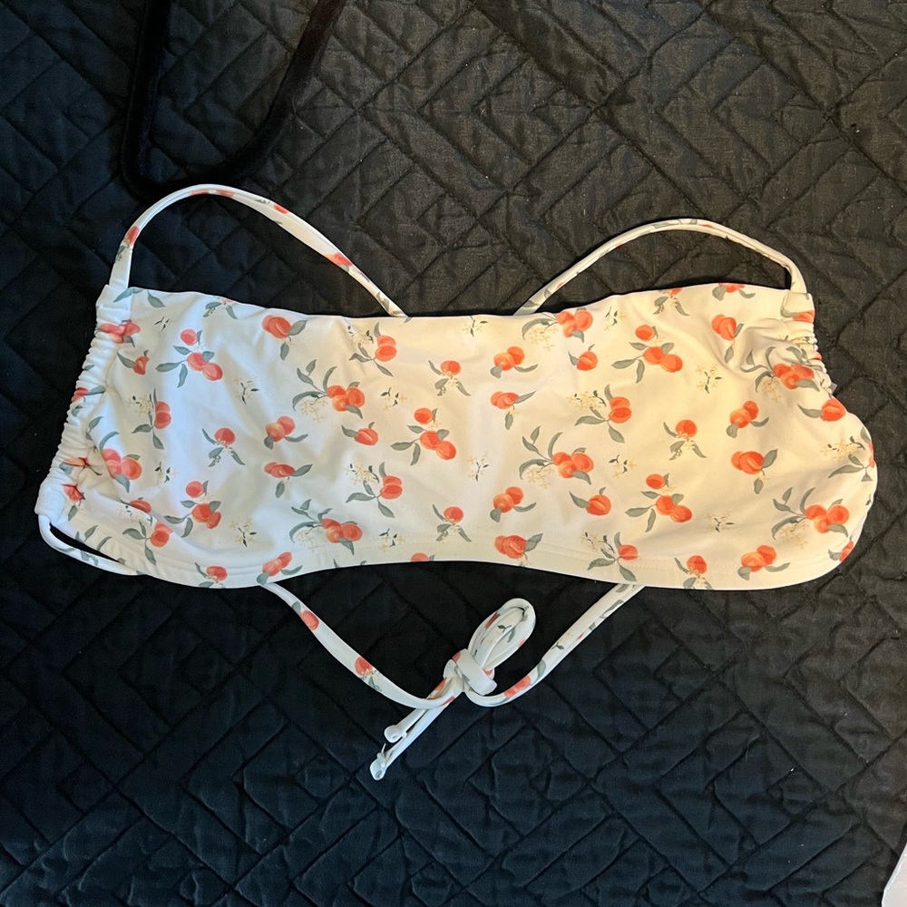 Abercrombie Peach strappy bathing suit top